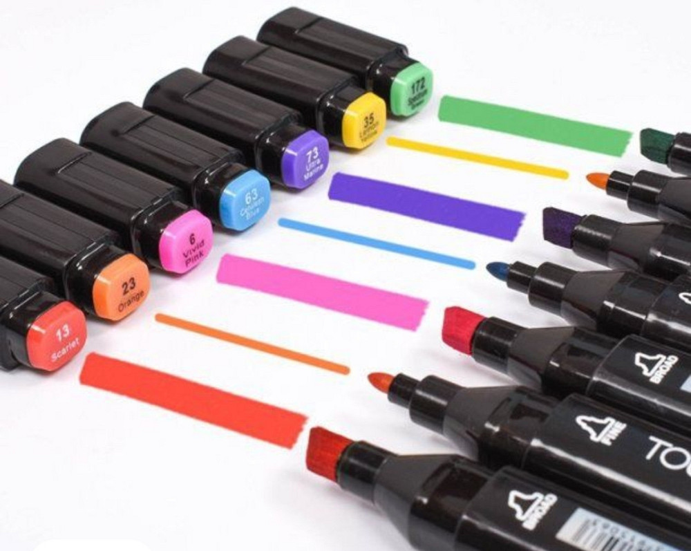 Набор маркеров скетч для рисования малювання фломастери с чохлом купит. Харьков - изображение 3