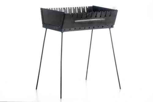 Розкладний мангал-кейс товщиною 2 мм на 10 шампурів з чохлом і рукавицями СИЛА Харків