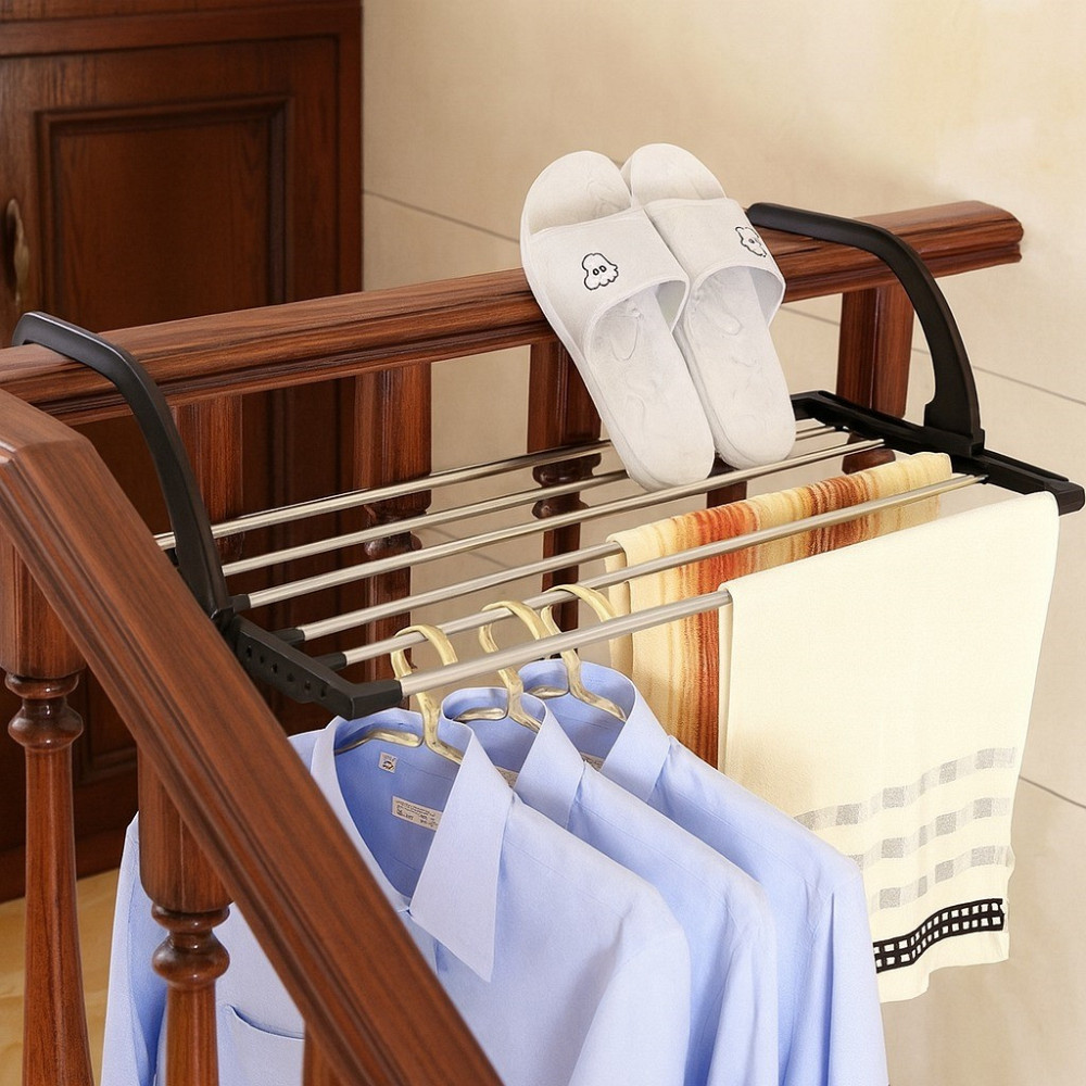 Сушилка для одежды на радиатор,69х31,5х20,5 см,3270B,Черная SBR Киев - изображение 2