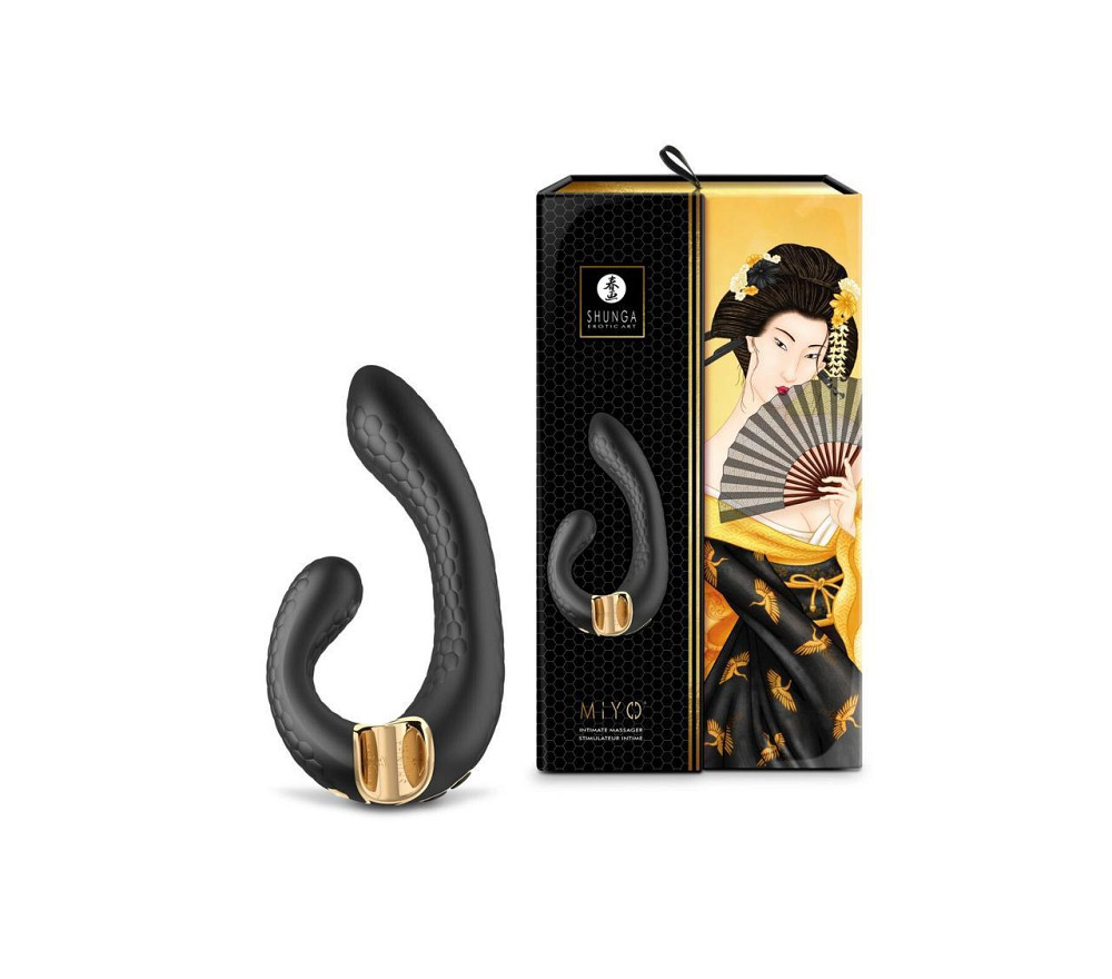Вибратор-кролик Shunga Miyo Black Sex Aura Киев - изображение 6