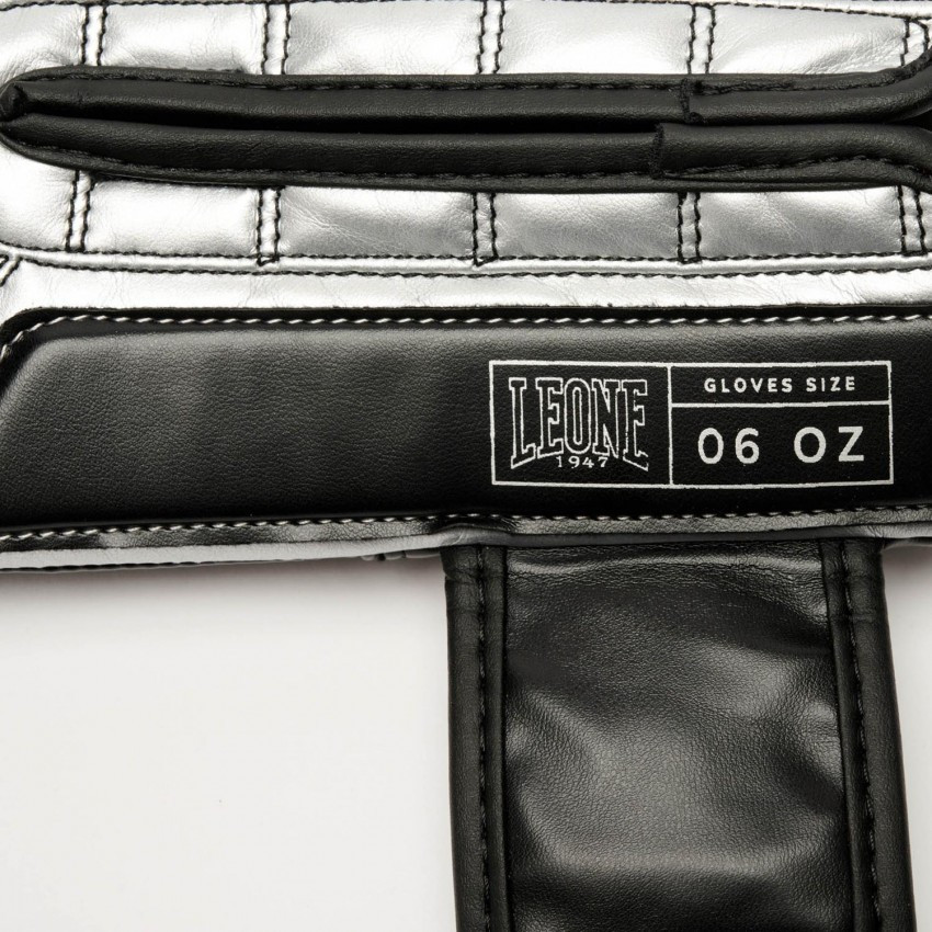 Боксерские перчатки детские 6 унций oz для бокса для детей черные Leone Iconic Black Киев - изображение 9
