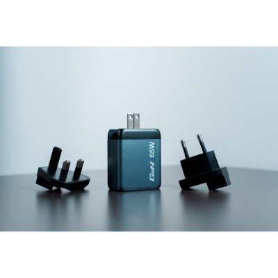 Зарядное устройство Verbatim GaN 65 W 3 ports (2xUSB-C-65 W /USB-A -3.0) (32201) Винница - изображение 4