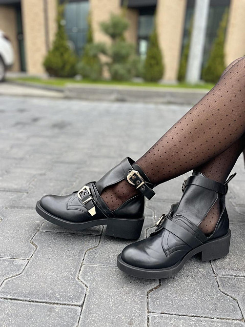 Черевики жіночі ARLEN чорні натуральна шкіра весна-осінь висота 10см розмір 39р (4039) Коломия - фото 10