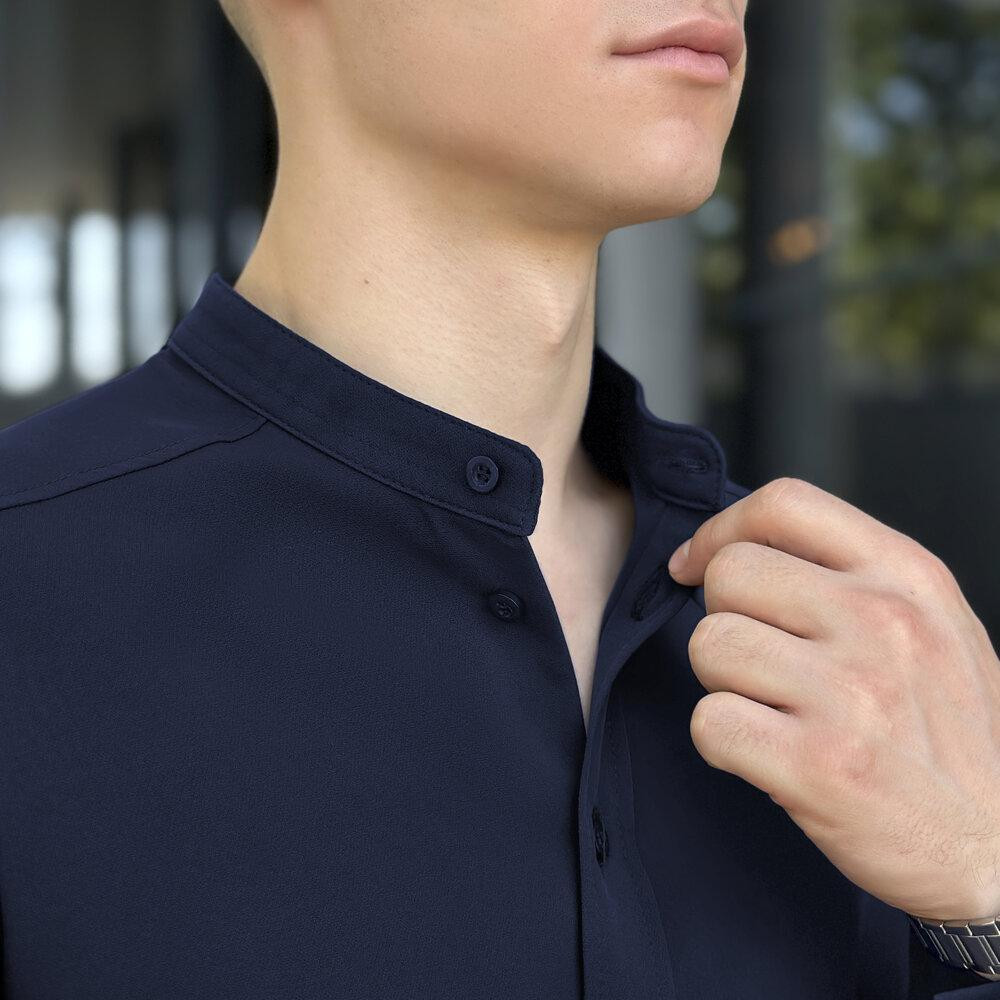 Темно-синя сорочка чоловіча Pobedov Legend Київ - фото 4