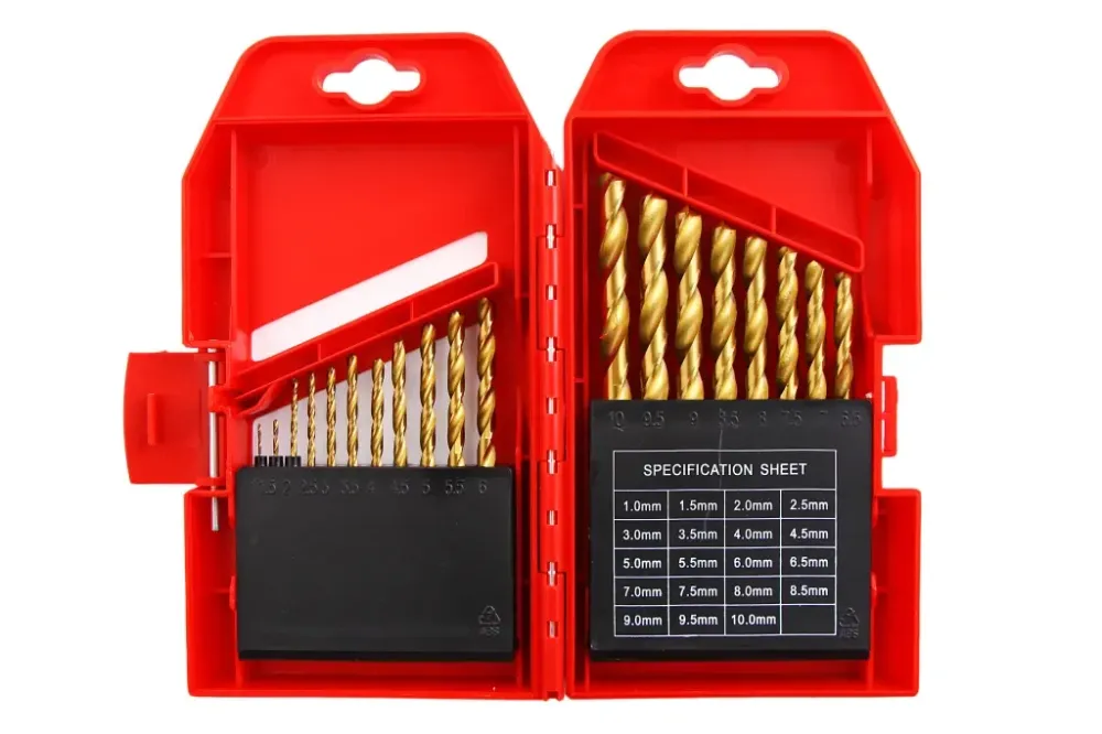 Набор сверл по металу 19 ед. Intertool 1.0-10.0 мм (покрытие Ti) Винница - изображение 1