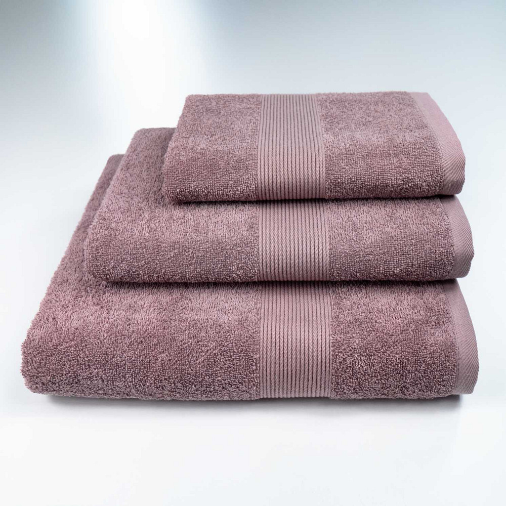 Набір махрових рушників з Бордюром 3шт GM Textile 40х70см, 50х90см, 70х140см 400г/м2 (Шоколад) Суми - фото 1