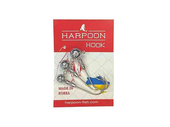 Джиг-головка 3,5,7г №4/0 (3шт/уп) ТМ HARPOON Київ
