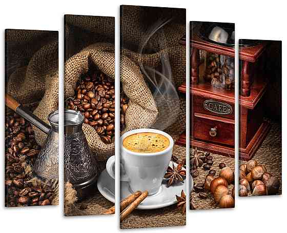 Модульна картина Кави Art-302_5 ( 80х118см ) Київ