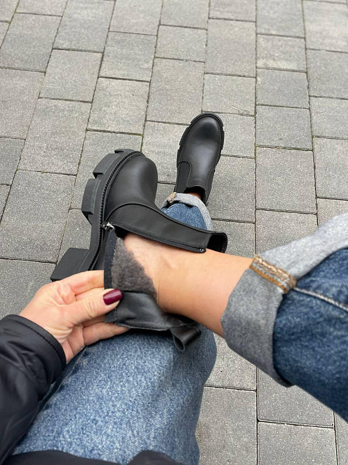 Без бренда Черевики жіночі ARTO 102 чорні (зима, шкіра натуральна) (5222) 37 Коломыя - изображение 8