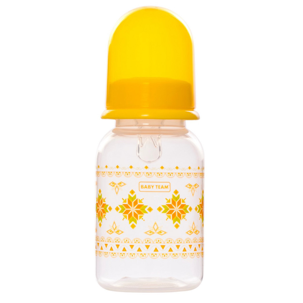 Пляшечка для годування з силіконовою соскою 1400_жовтий 125 мл Вінниця - фото 1