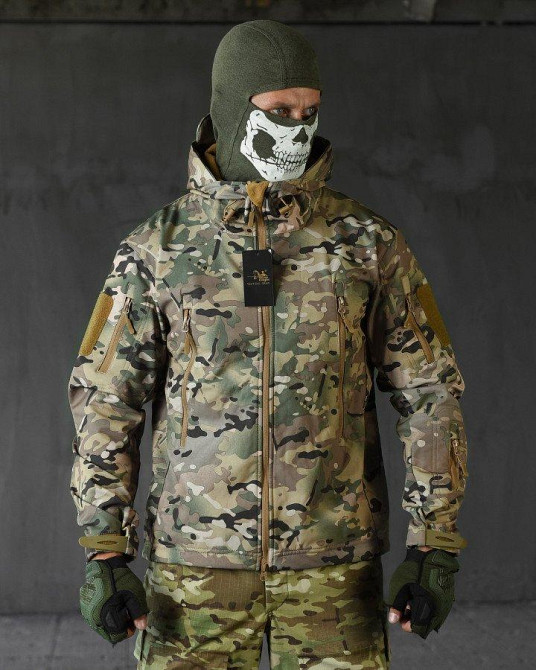 Куртка тактическая на осеньна весну софт шел водоотталкивающяя мультикам  L Одесса - изображение 3