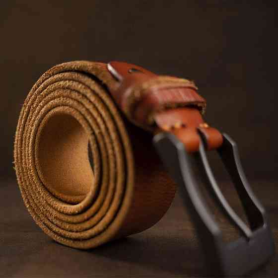 Ремень мужской Vintage 20071 Рыжий Киев