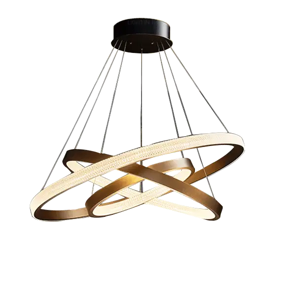 Светодиодная люстра Вокруг земли PJ817 40+60+80см (Золотая) Киев - изображение 1