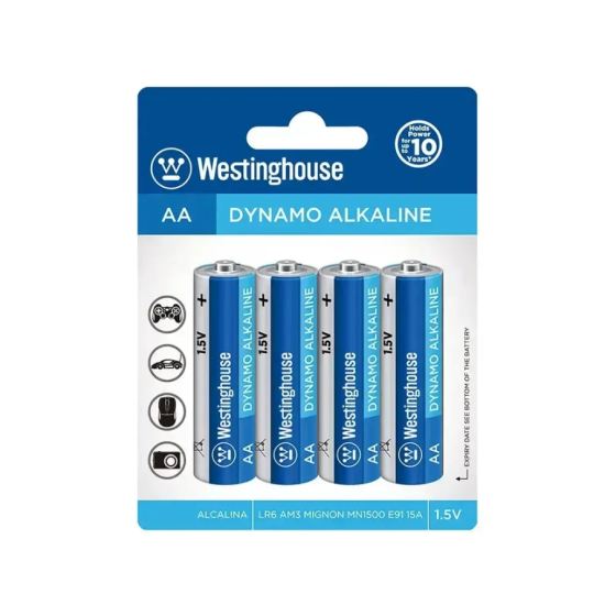 Лужна батарейка пальчик Westinghouse Dynamo Alkaline AA LR6 1.5 V Рівне