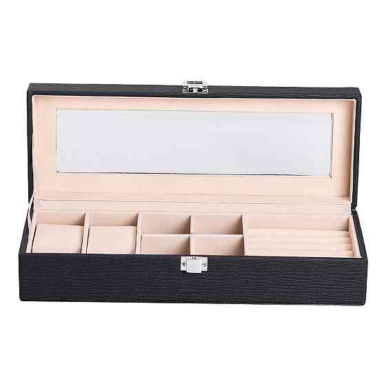 Шкатулка для украшений из эко кожи 31×11×8 см органайзер для ювелирных изделий HP-5-5B Киев
