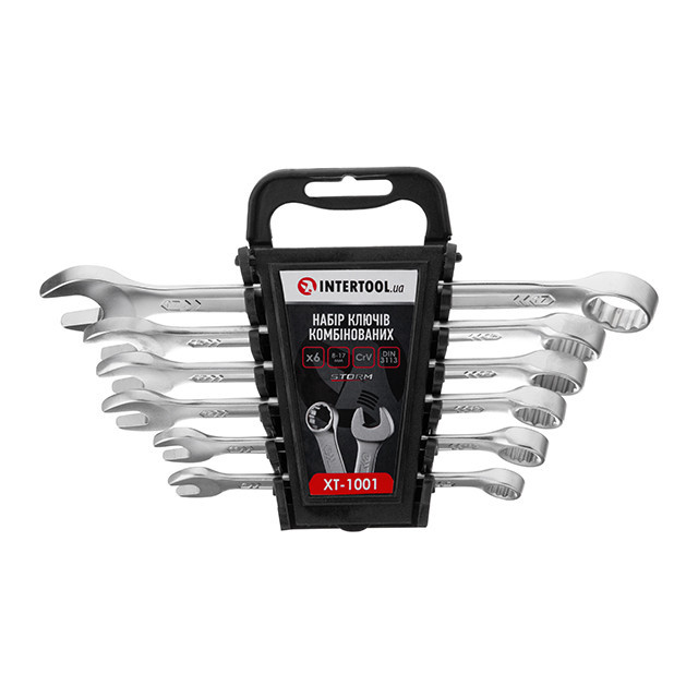Набір ключів INTERTOOL STORM 8–17 мм - Інструмент для професійного користування Львів - фото 1