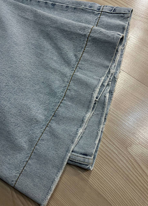 Шорти жіночі джинсові Sherocco 392-1 бермуди довгі з манжетами та стрілкою блакитні, блакитний, 28, 28, 78 см, 109 см Київ - фото 6