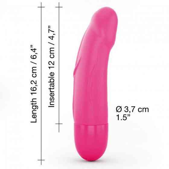 Вібратор Dorcel Real Vibration S Magenta 2.0, діаметр 3,7см, перезаряджається, для точки G Sex Aura Київ
