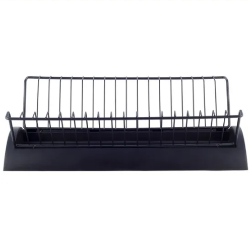 Сушарка для посуду 41,5*25,5*11,5см з піддоном хромована сталь чорний 0769C KAMILLE Житомир - фото 6