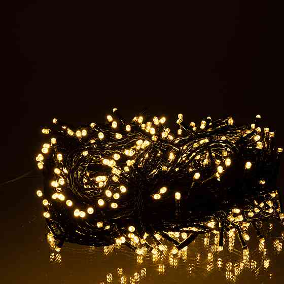 Гірлянда Різдвяна фея вулична 50 (м) 500 LED чорний провід Жовтий CF500L50MBY Коломыя