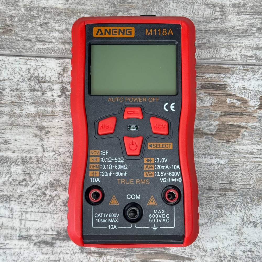 Мультиметр цифровий ANENG M118A, авто вибір, True RMS, NCV, 5999 відліків, тестер Київ - фото 6
