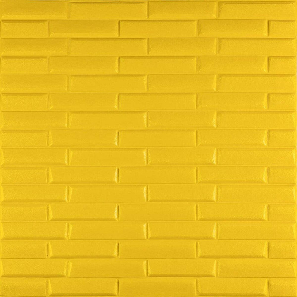 3D панель самоклеющаяся кладка 700х770х7мм Желтая (037) SW-00000302 Киев - изображение 1