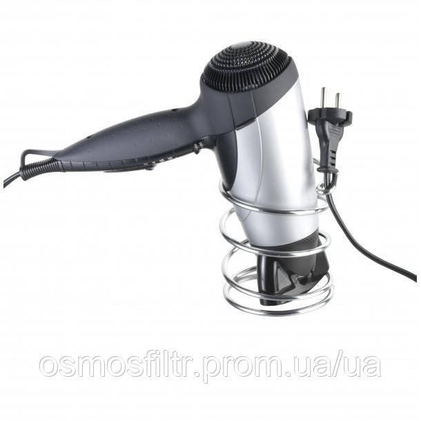 Держатель для фена Axentia Ескала настенный хромированная сталь Ø 9.5 см Н 12 см (282014) Киев - изображение 3