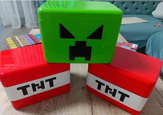 Магнітний конструктор майнкрафт 200шт в ТНТ боксі. Харьков