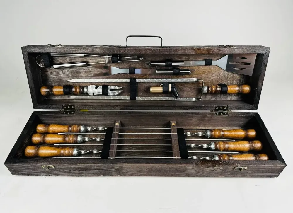 Набори шампурів, Набір шампурів у кейсі "BBQ Міні" Шампури, вертіла Тернопіль - фото 5