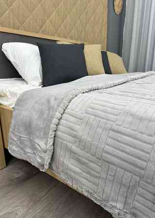 Плед-покривало Преміум 220х240 см (+-5см) Світло-сірий (87-224) Київ