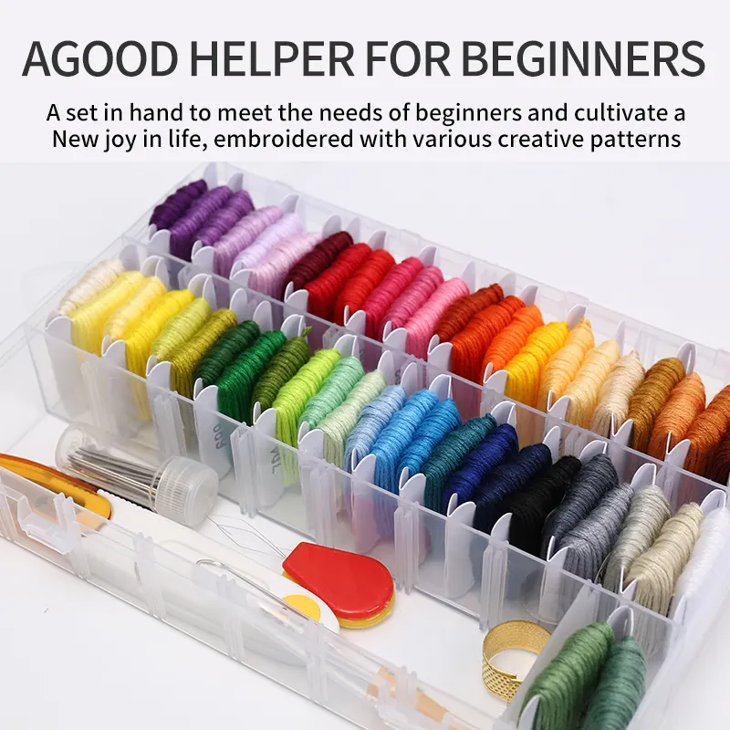 Набор ниток для вышивания в пластиковом контейнере, сет №5 Каменец-Подольский - изображение 6