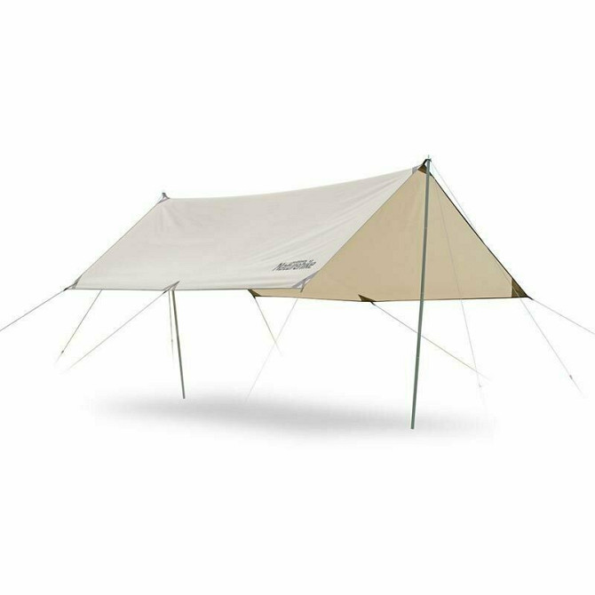Тент для кемпінгу Naturehike Girder NH20TM006, 150D, 400*292 см, золотий (з двома стійками) Київ - фото 1