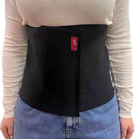 Бандаж абдоминальный послеоперационный с плотной ткани Orthopoint SL-240Y-S, пояс для живота черный, Размер L Каменец-Подольский