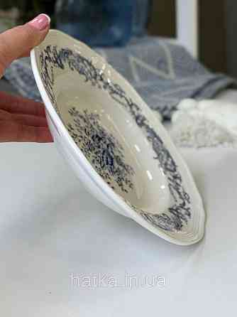 Тарілка глибока порцеляна вінтажний стиль 300 мл 23*4 см  "Grevelingen" 8030-512 для дому та ресторанів Київ