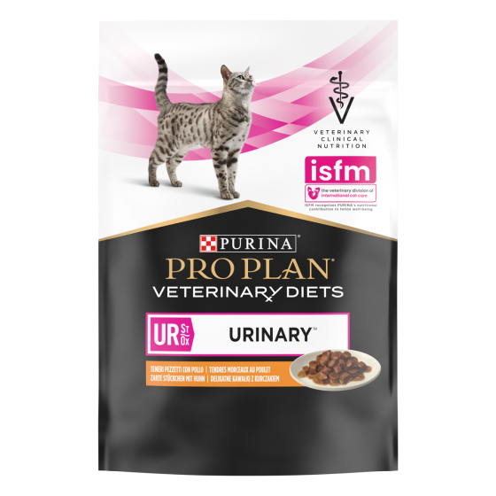 Упаковка Pro Plan Veterinary Diets Urinary для котів розчинення струвітних каменів з куркою 10x85 г Вінниця