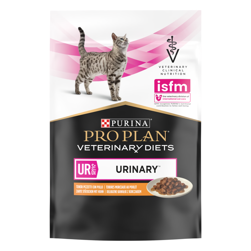 Упаковка Pro Plan Veterinary Diets Urinary для котів розчинення струвітних каменів з куркою 10x85 г Вінниця - фото 2