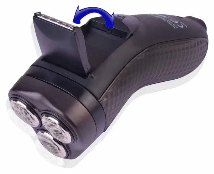 Електробритва 3в1 акумуляторна з триммером Gemei GM-7113, до 45 хвилин роботи, низький шум шуму Одеса - фото 7