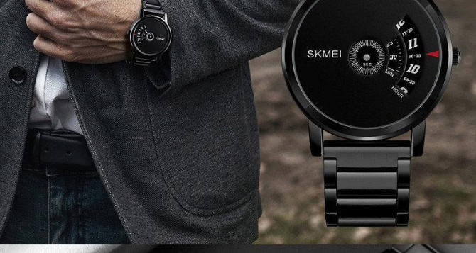 Мужские часы Skmei 1260 оригинальные silver black Винница - изображение 7