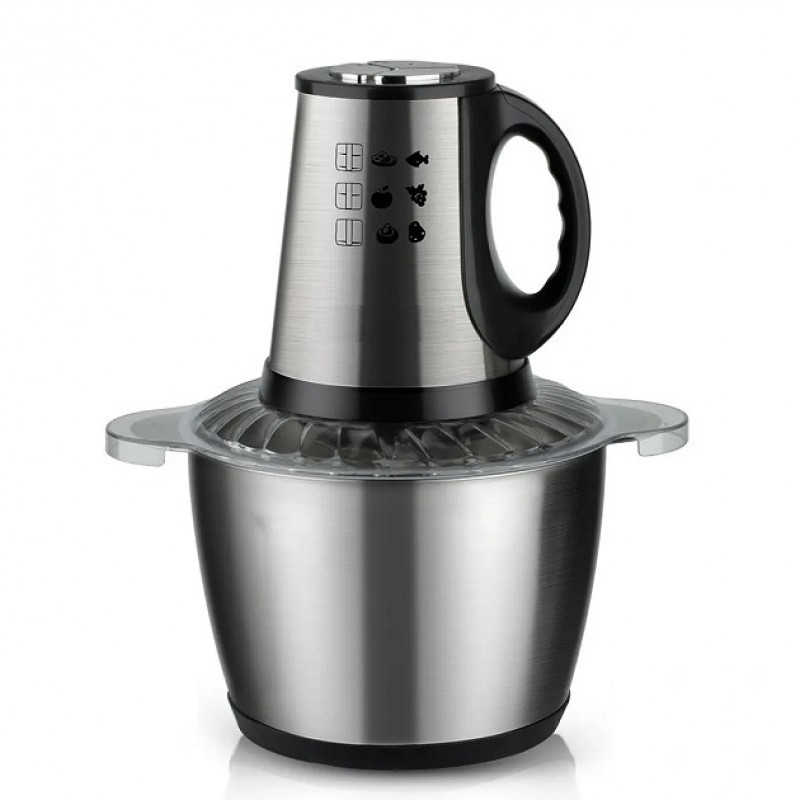 Подрібнювач з чашею на 3л Domotec/RAF R-7032 1000Вт 2 швидкості, 4 леза, керування кнопками Одеса - фото 2