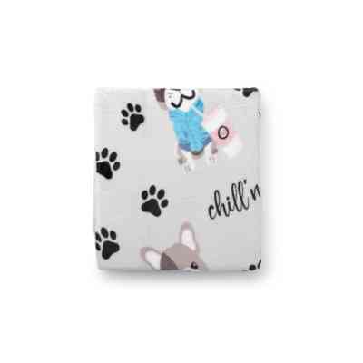 Плед Ardesto Flannel бульдоги 160х200 см (ART0112PB) Винница