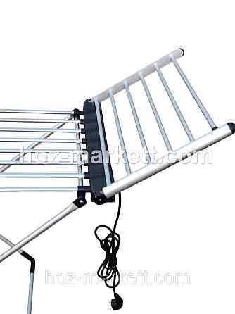 Сушилка электрическая напольная алюминиевая с подогревом дополнительных секций с таймером и термостатом IDRY PLUS Харьков