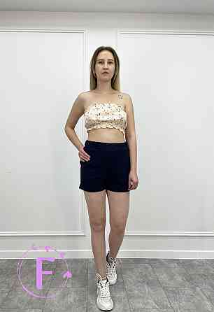 Летний топ с рюшами «Ruffie» оптом 46, Бежевий, В квітку Киев