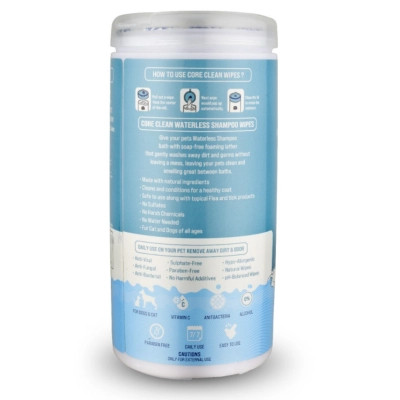 Вологі серветки для тварин Pet Clean PET WATERLESS SHAMPOO WIPES швидке очищення складок з медово-вівсяним ароматом 50 шт (8939111098762) Вінниця - фото 2