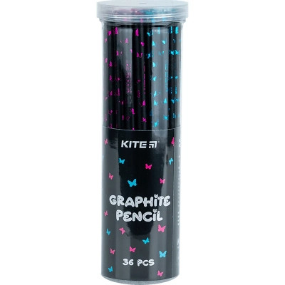 Олівець графітний Kite з кристалом Butterfly, НВ (K24-059-2) Вінниця - фото 2