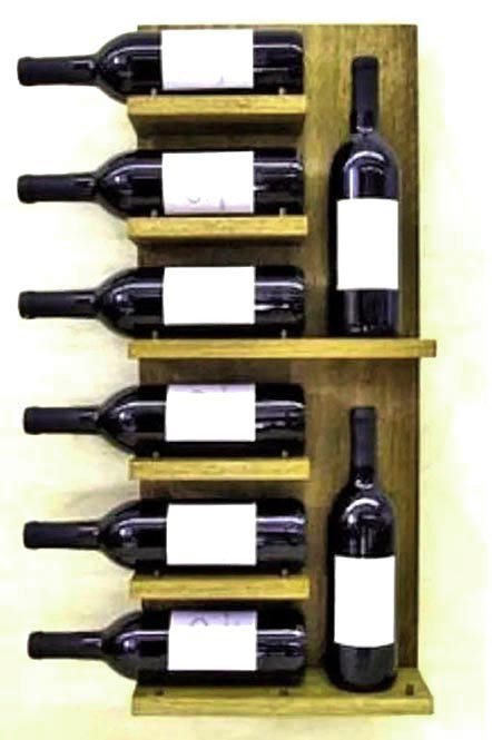 Настенная винная полка 