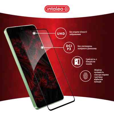 Скло захисне Intaleo Full Glue Xiaomi Redmi Note 13 4G Black (1283126583896) Вінниця