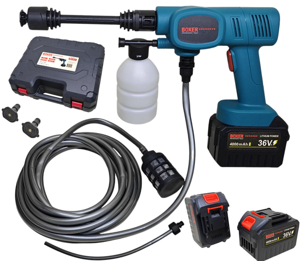 Аккумуляторная Мойка Высокого Давления с 2 АКБ 36 Вольт, Мощность 550 Вт, Расход Воды 4 Литра/Мин Одесса - изображение 1