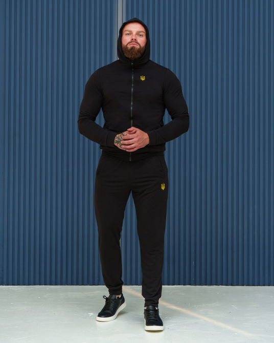 Костюм спортивній мужской тризуб весна Черный L Харьков - изображение 7