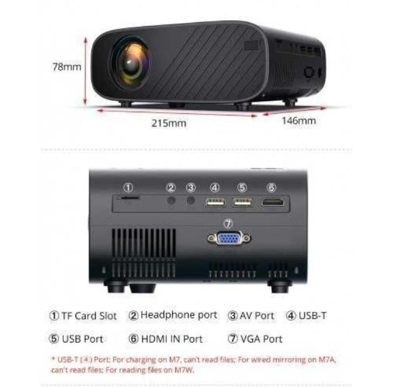 HD LED проектор Everycom M7 Plus Sync Version Новые Киев - изображение 8