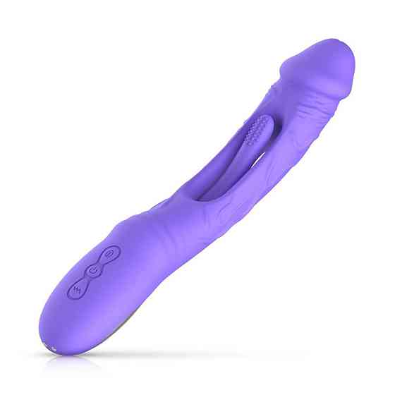 Вибратор Good Vibes Only - Flax Vibrating Dildo with G-Spot Stimulator Sex Aura Киев